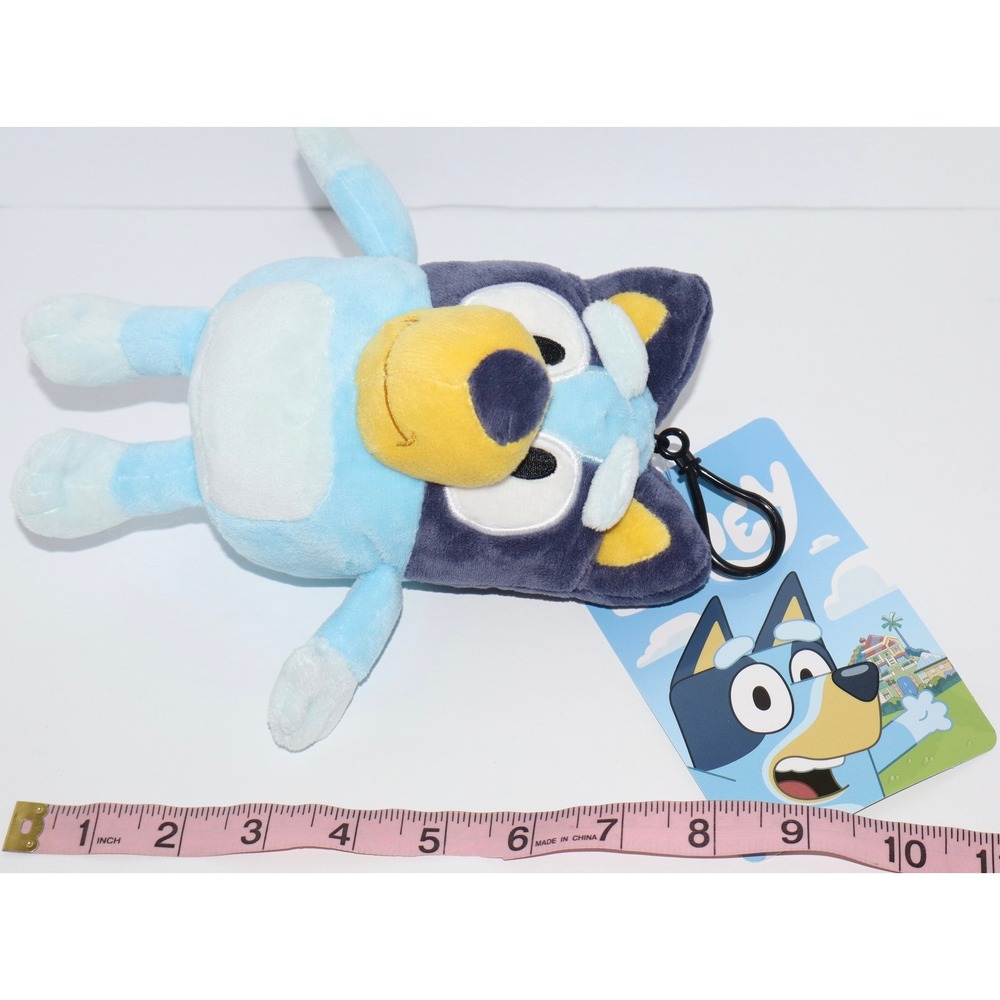 Bluey Bingo Plush Clip On Coin Purse & Straw Topper Set 4pc NWT - Picture 9 of 15